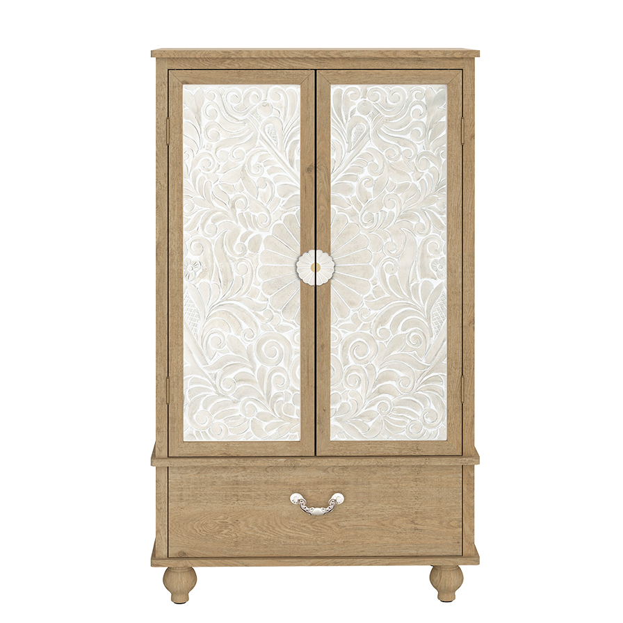 Lustra Fleur 2-Door 1-Drawer Chest